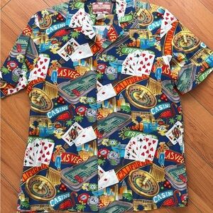 Vibrant Casino Graphic Men's Shirt